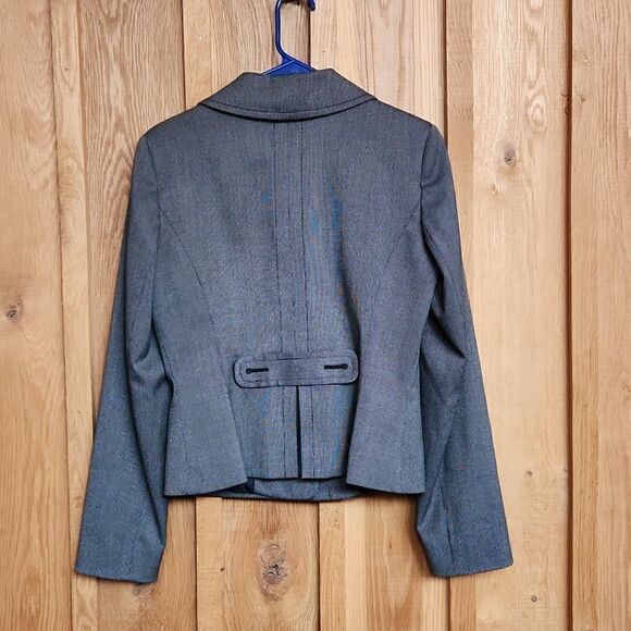 Ann Taylor Loft Single Breasted Office Blazer Jacket, Size 6, Black & White - Picture 2 of 10